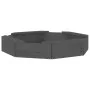 Sandbox with octagon seats solid gray pine wood by , sandboxes - Ref: Foro24-825011, Price: 62,15 €, Discount: %