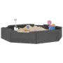 Sandbox with octagon seats solid gray pine wood by , sandboxes - Ref: Foro24-825011, Price: 62,15 €, Discount: %