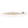 Sandkasten mit Achtecksitzen aus massivem weißem Kiefernholz von , Sandkästen - Ref: Foro24-825024, Preis: 122,62 €, Rabatt: %