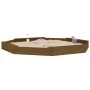 Sandbox with octagon seats solid honey brown pine wood by , sandboxes - Ref: Foro24-825026, Price: 136,75 €, Discount: %