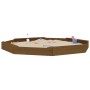 Sandkasten mit Achtecksitzen aus massivem honigbraunem Kiefernholz von , Sandkästen - Ref: Foro24-825026, Preis: 139,07 €, Ra...