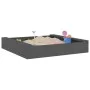 Sandbox with square seats in solid gray pine wood by , sandboxes - Ref: Foro24-825032, Price: 55,94 €, Discount: %