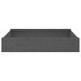 Sandbox with square seats in solid gray pine wood by , sandboxes - Ref: Foro24-825032, Price: 56,89 €, Discount: %