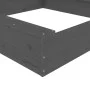 Sandbox with square seats in solid gray pine wood by , sandboxes - Ref: Foro24-825032, Price: 55,94 €, Discount: %