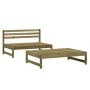 Garden furniture set 2 pieces impregnated pine wood by , Modular outdoor sofas - Ref: Foro24-825729, Price: 116,46 €, Discoun...