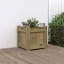 Solid pine wood planter impregnated 31x31x31 cm by , Pots and planters - Ref: Foro24-837402, Price: 29,10 €, Discount: %