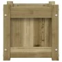 Solid pine wood planter impregnated 31x31x31 cm by , Pots and planters - Ref: Foro24-837402, Price: 29,10 €, Discount: %