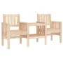 Garden bench with 2-seater table solid pine wood by , garden benches - Ref: Foro24-825149, Price: 133,58 €, Discount: %