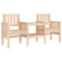 Gartenbank mit 2-Sitzer-Tisch aus massivem Kiefernholz von , Gartenbänke - Ref: Foro24-825149, Preis: 135,29 €, Rabatt: %