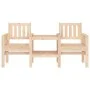 Garden bench with 2-seater table solid pine wood by , garden benches - Ref: Foro24-825149, Price: 133,58 €, Discount: %