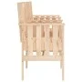 Gartenbank mit 2-Sitzer-Tisch aus massivem Kiefernholz von , Gartenbänke - Ref: Foro24-825149, Preis: 135,29 €, Rabatt: %