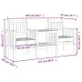 Garden bench with 2-seater table solid pine wood by , garden benches - Ref: Foro24-825149, Price: 133,58 €, Discount: %