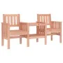 Garden bench with 2-seater table solid Douglas fir wood by , garden benches - Ref: Foro24-825154, Price: 148,06 €, Discount: %