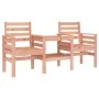 Garden bench with 2-seater table solid Douglas fir wood by , garden benches - Ref: Foro24-825161, Price: 144,28 €, Discount: %
