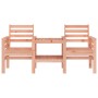 Garden bench with 2-seater table solid Douglas fir wood by , garden benches - Ref: Foro24-825161, Price: 146,22 €, Discount: %