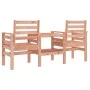 Garden bench with 2-seater table solid Douglas fir wood by , garden benches - Ref: Foro24-825161, Price: 144,28 €, Discount: %