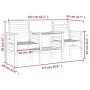 Garden bench with 2-seater table solid Douglas fir wood by , garden benches - Ref: Foro24-825161, Price: 144,28 €, Discount: %