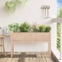 Jardinera con patas madera maciza de pino 110x31x70 cm de , Maceteros y jardineras - Ref: Foro24-837564, Precio: 65,35 €, Des...