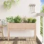 Planter with solid pine wood legs 110x31x70 cm by , Pots and planters - Ref: Foro24-837564, Price: 59,77 €, Discount: %