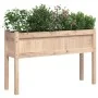 Planter with solid pine wood legs 110x31x70 cm by , Pots and planters - Ref: Foro24-837564, Price: 59,77 €, Discount: %