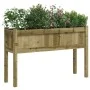 Planter with impregnated pine wood legs 110x31x70 cm by , Pots and planters - Ref: Foro24-837572, Price: 69,19 €, Discount: %