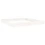 Arenero con asientos cuadrado madera maciza de pino blanco de , Cajones de arena - Ref: Foro24-825045, Precio: 138,32 €, Desc...