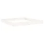 Arenero con asientos cuadrado madera maciza de pino blanco de , Cajones de arena - Ref: Foro24-825045, Precio: 138,32 €, Desc...