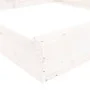 Sandbox with square seats in solid white pine wood by , sandboxes - Ref: Foro24-825045, Price: 138,32 €, Discount: %