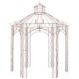 Pérgola de jardín marrón antiguo 3 m hierro