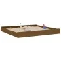 Sandbox with square seats solid honey brown pine wood by , sandboxes - Ref: Foro24-825047, Price: 145,76 €, Discount: %
