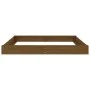 Sandbox with square seats solid honey brown pine wood by , sandboxes - Ref: Foro24-825047, Price: 145,76 €, Discount: %