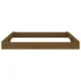 Sandbox with square seats solid honey brown pine wood by , sandboxes - Ref: Foro24-825047, Price: 145,76 €, Discount: %