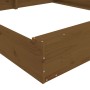 Sandkasten mit quadratischen Sitzen aus massivem honigbraunem Kiefernholz von , Sandkästen - Ref: Foro24-825047, Preis: 148,1...