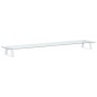 Tempered glass and white metal monitor support 100x20x8 cm by , Computer bases and risers - Ref: Foro24-374218, Price: 50,18 ...