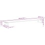 Tempered glass and white metal monitor support 100x20x8 cm by , Computer bases and risers - Ref: Foro24-374218, Price: 50,18 ...