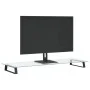 Tempered glass and black metal monitor support 100x35x8 cm by , Computer bases and risers - Ref: Foro24-374230, Price: 48,34 ...