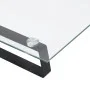 Tempered glass and black metal monitor support 100x35x8 cm by , Computer bases and risers - Ref: Foro24-374230, Price: 48,34 ...