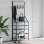 Sonoma gray coat rack with shoe rack 70x34x184 cm by , Dresser Organizers and Bar Hangers - Ref: Foro24-837875, Price: 80,59 ...