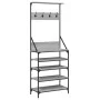 Sonoma gray coat rack with shoe rack 70x34x184 cm by , Dresser Organizers and Bar Hangers - Ref: Foro24-837875, Price: 80,59 ...