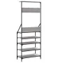 Sonoma gray coat rack with shoe rack 70x34x184 cm by , Dresser Organizers and Bar Hangers - Ref: Foro24-837875, Price: 80,59 ...