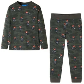 Khaki long-sleeved children's pajamas 140 by , Children's pajamas - Ref: Foro24-12688, Price: 15,61 €, Discount: %