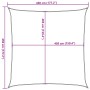 Toldo de vela HDPE beige 160 g/m² 4,5x4,5 m