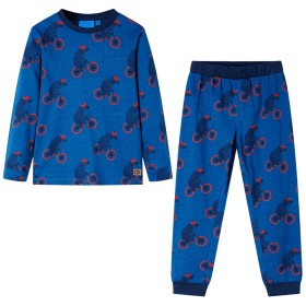 Pijama infantil de manga larga petróleo 116
