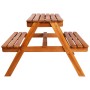 Kinderpicknicktisch und Sonnenschirm aus massiver Akazie 79x90x60 cm von vidaXL, Gartentische - Ref: Foro24-43990, Preis: 137...