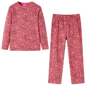 Pijama infantil de manga larga rosa viejo 140