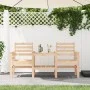 Gartenbank mit 2-Sitzer-Tisch aus massivem Kiefernholz von , Gartenbänke - Ref: Foro24-825156, Preis: 127,91 €, Rabatt: %