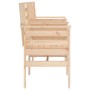 Gartenbank mit 2-Sitzer-Tisch aus massivem Kiefernholz von , Gartenbänke - Ref: Foro24-825156, Preis: 129,58 €, Rabatt: %