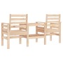 Gartenbank mit 2-Sitzer-Tisch aus massivem Kiefernholz von , Gartenbänke - Ref: Foro24-825156, Preis: 129,58 €, Rabatt: %