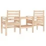 Gartenbank mit 2-Sitzer-Tisch aus massivem Kiefernholz von , Gartenbänke - Ref: Foro24-825156, Preis: 127,91 €, Rabatt: %