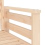 Gartenbank mit 2-Sitzer-Tisch aus massivem Kiefernholz von , Gartenbänke - Ref: Foro24-825156, Preis: 129,58 €, Rabatt: %